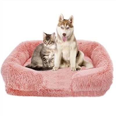 Cross Border Dismantling And Cleaning Of Square Kennel, Cat Kennel, Long Plush Pet Kennel, Dog Bed, Winter Dog Mat, Pet Mattress Supplies Factory
